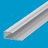 Aluminium Inschuifprofiel (zelfklevend) 8.5 x 28 x 2700 mm - Brons (4421206)