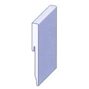 Clip Plint Cubic Hoogglans / Wit 12 x 120 - 2400 mm (65034.1)