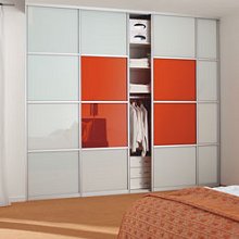 StoreMax Schuifdeur Aluminium Profiel Champagne > Glas Bordeauxrood  900 mm