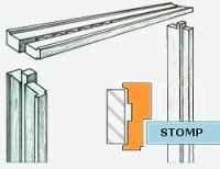 Deurkozijn Meranti Stomp 56 x 115 mm 231.5 cm - Wit Gegrond (pm)